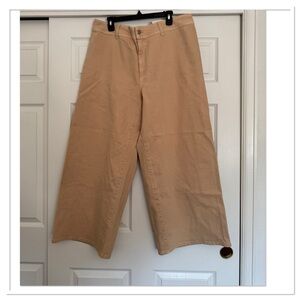 Women’s High Rise Sailor Wide Leg Ankle Jeans Universal Thread Tan